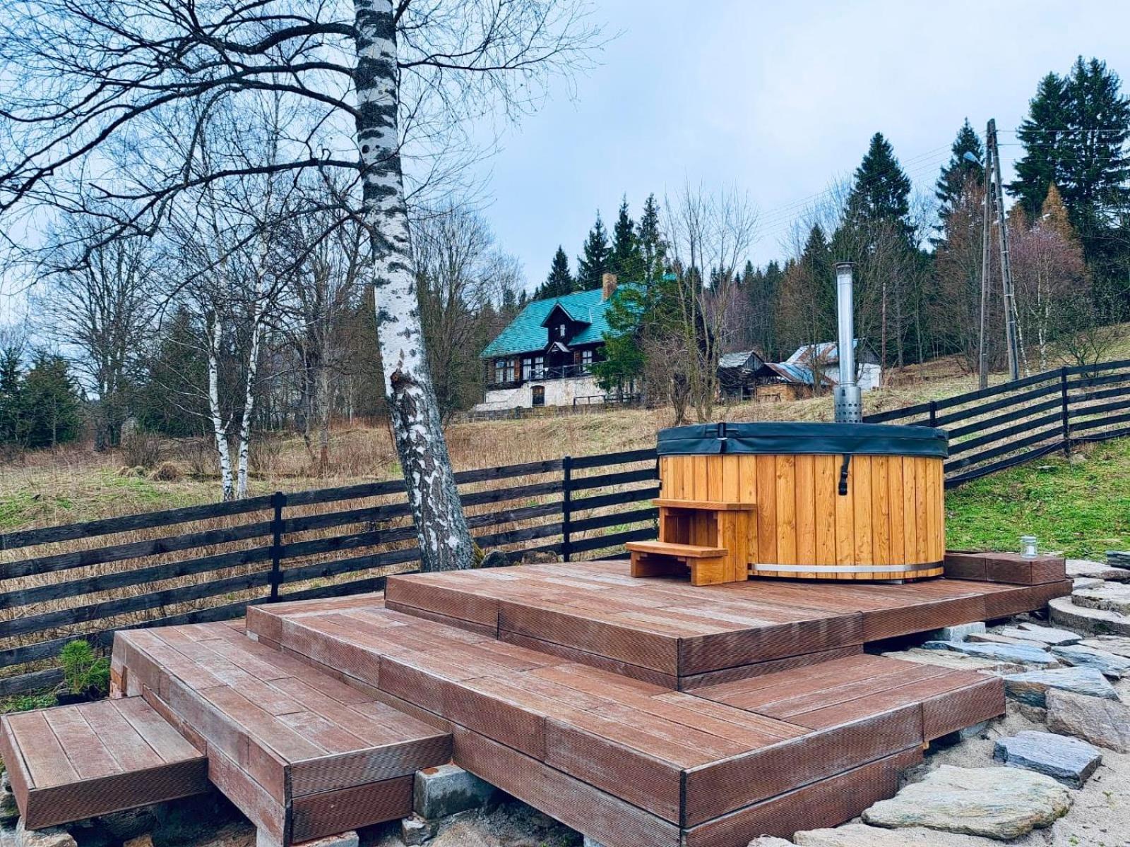 Chata Nad Dzika Orlica Z Jacuzzi Poniatow Exterior photo